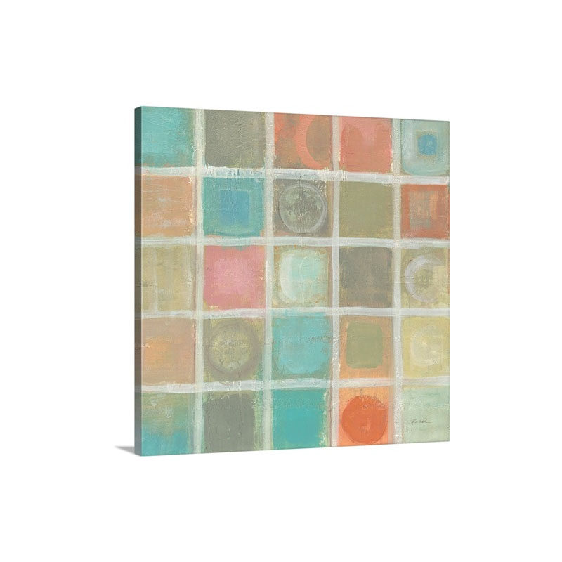 Sea Glass Mosaic Tile I I I Wall Art - Canvas - Gallery Wrap