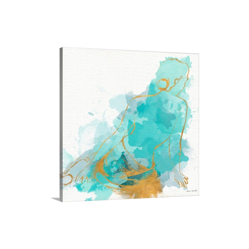 Seated Watercolor Woman I Wall Art - Canvas - Gallery Wrap