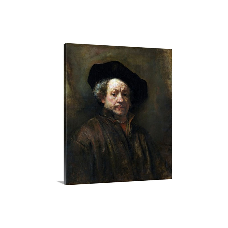 Self Portrait By Rembrandt Van Rijn Wall Art - Canvas - Gallery Wrap