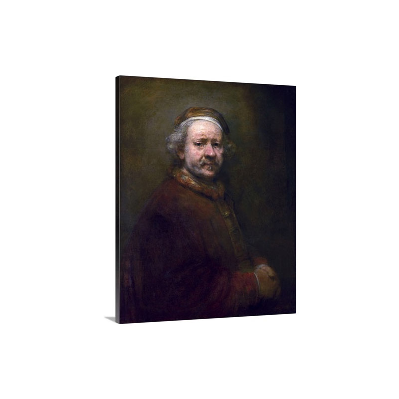 Self Portrait At The Age Of 63 By Rembrandt Van Rijn Wall Art - Canvas - Gallery Wrap