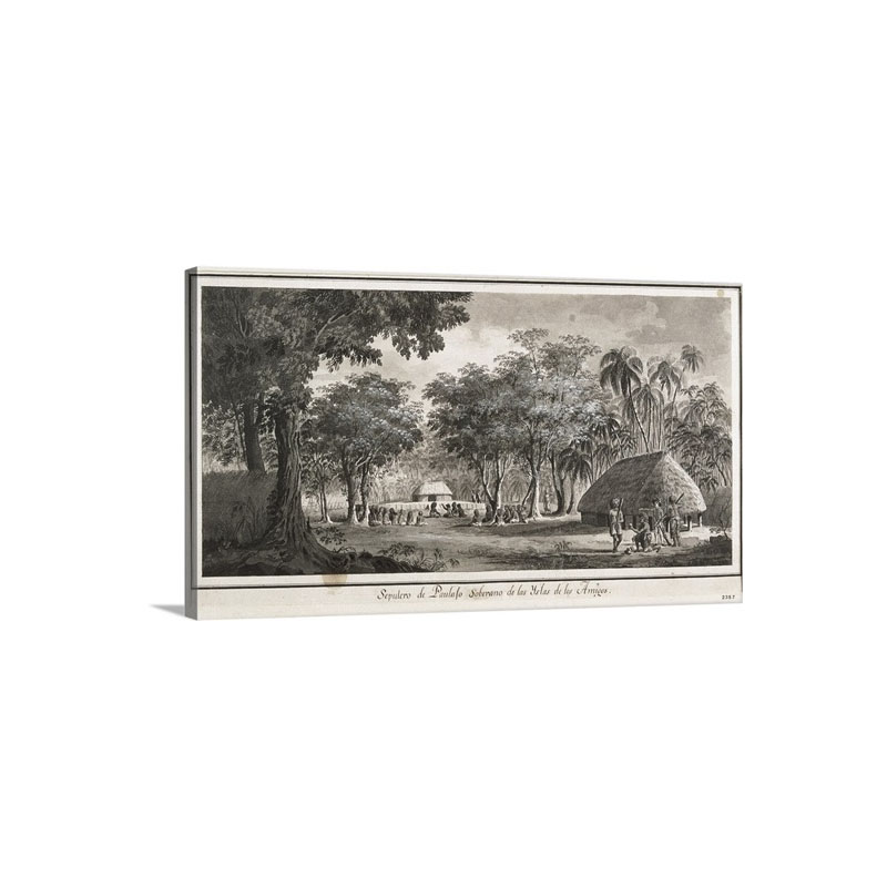 Sepulcher Of Paulajo A Tonga Islands Ruler 1793 Wall Art - Canvas - Gallery Wrap