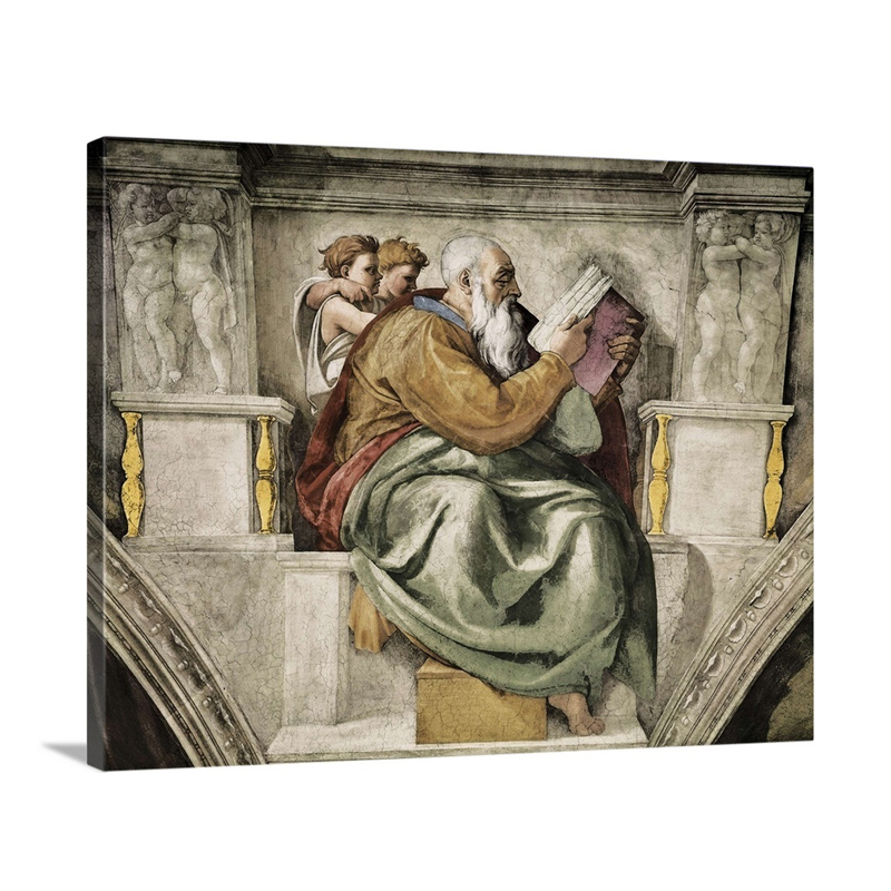 Sistine Chapel Detail With Zachariah Wall Art - Canvas - Gallery Wrap