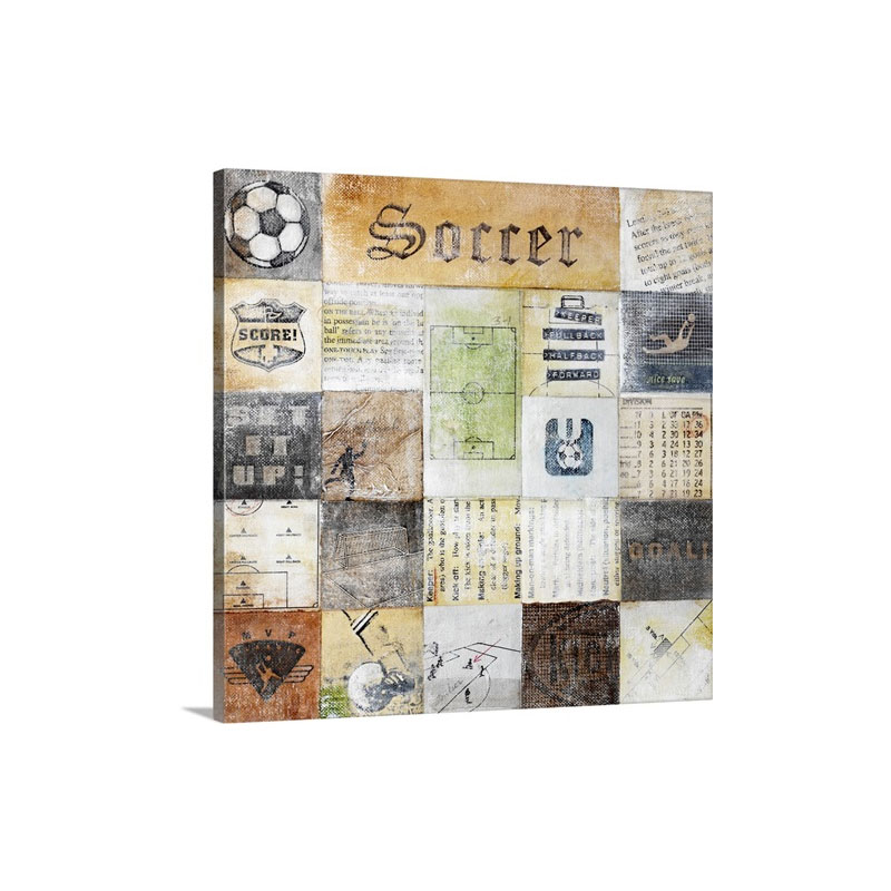 Soccer Collage Wall Art - Canvas - Gallery Wrap