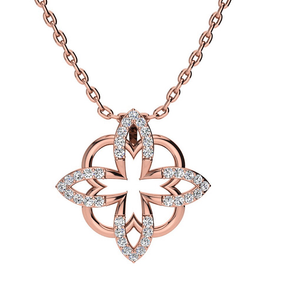 Sofia Diamond Pendant - Rose Gold