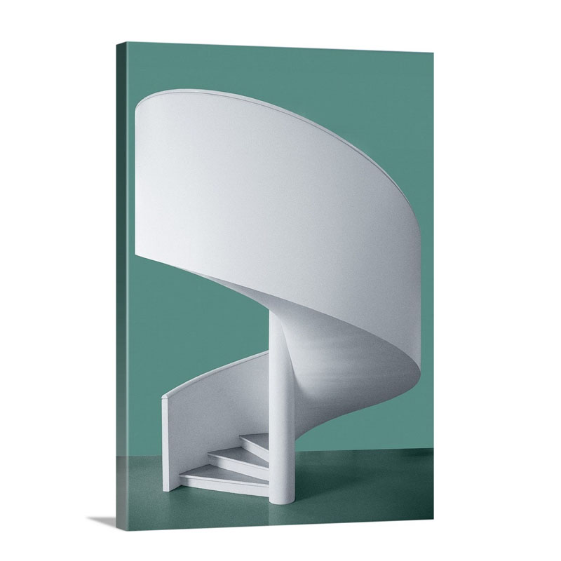 Spiral Staircase Wall Art - Canvas - Gallery Wrap