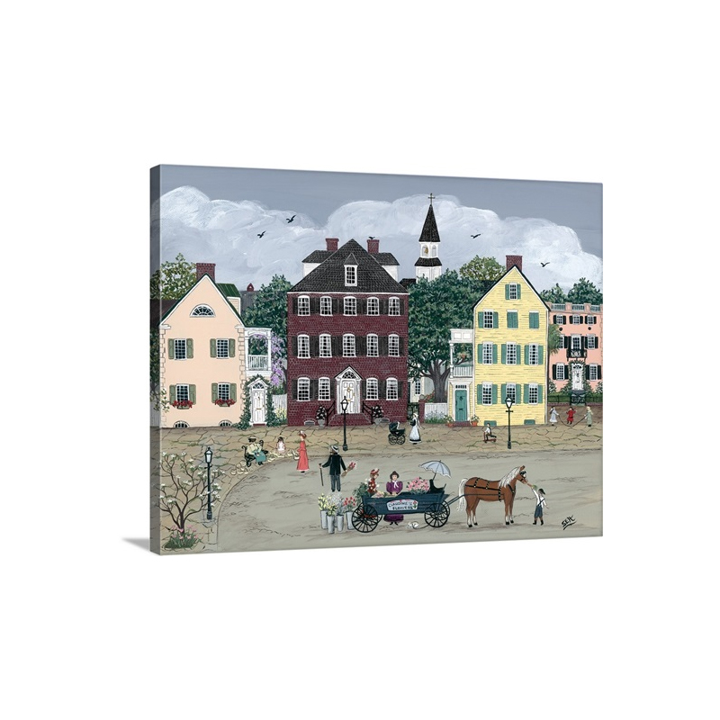 Springtime In Old Charleston Wall Art - Canvas - Gallery Wrap