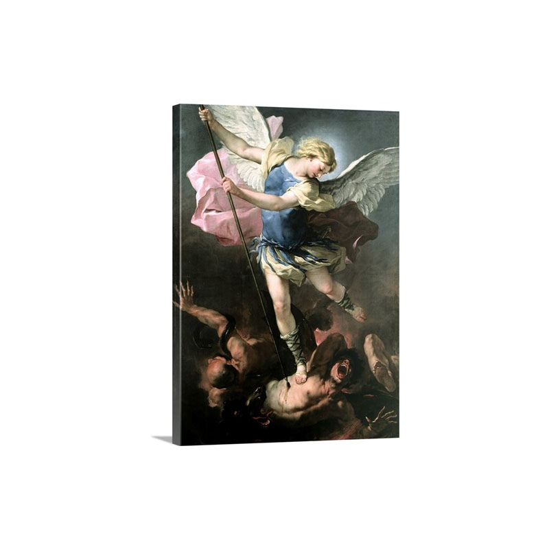 St Michael By Luca Giordano Wall Art - Canvas - Gallery Wrap