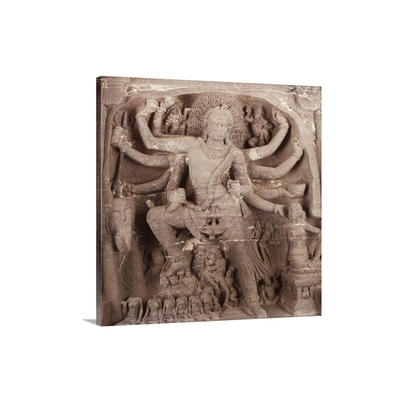 Statue Of Goddess Durga Wall Art - Canvas - Gallery Wrap