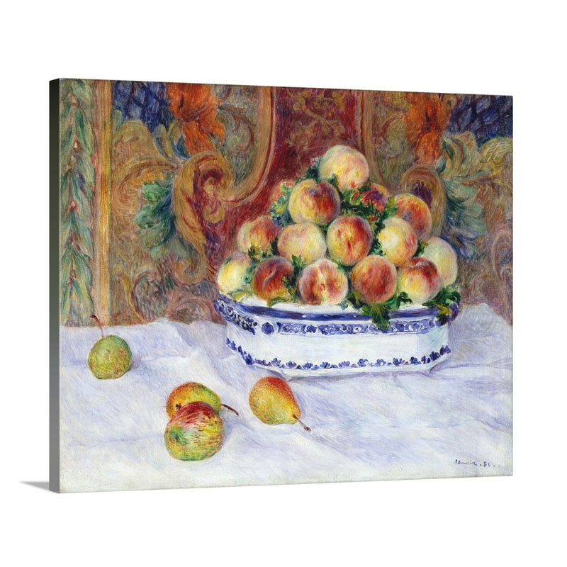 Still Life With Peaches Wall Art - Canvas - Gallery Wrap