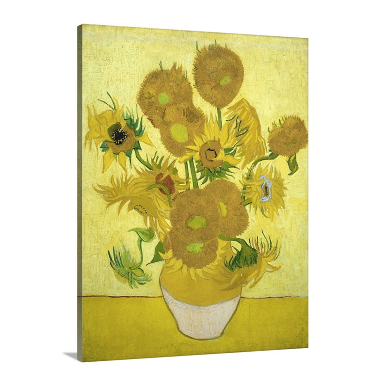 Sunflowers By Vincent Van Gogh Wall Art - Canvas - Gallery Wrap