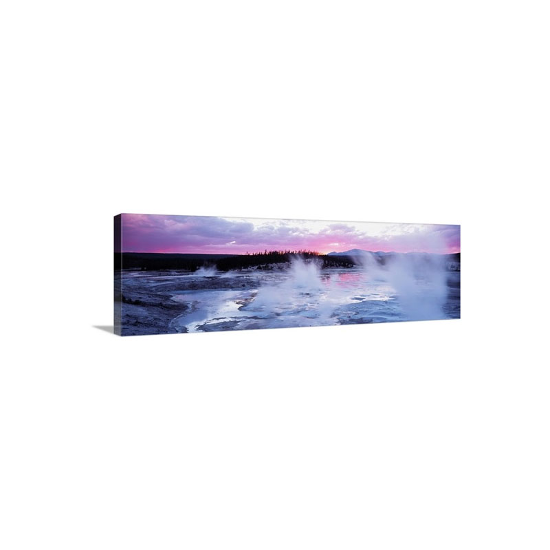 Sunset Norris Geyser Basin WY Wall Art - Canvas - Gallery Wrap
