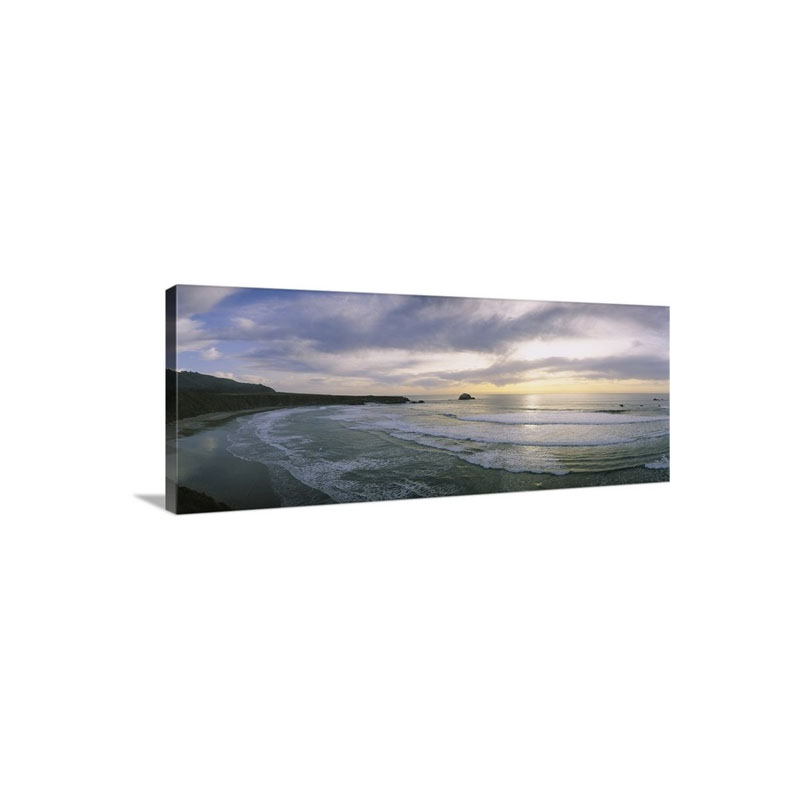 Sunset Over The Ocean Big Sur California Wall Art - Canvas - Gallery Wrap