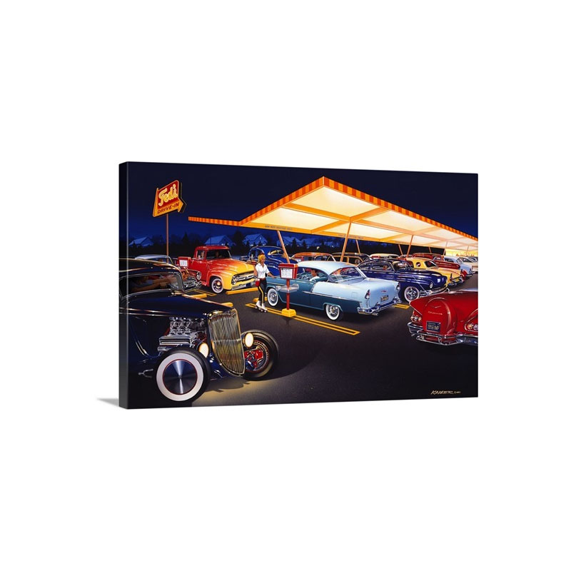 Ted's Drive In Wall Art - Canvas - Gallery Wrap