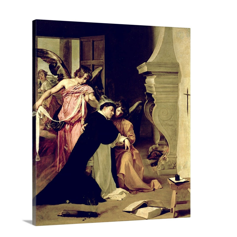 Temptation Of St Thomas Aquinas Wall Art - Canvas - Gallery Wrap