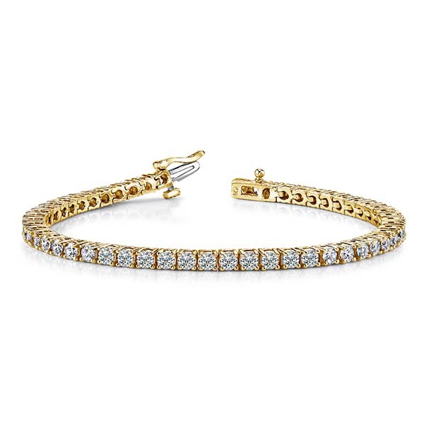 Tennis Diamond Bracelet - Yellow Gold