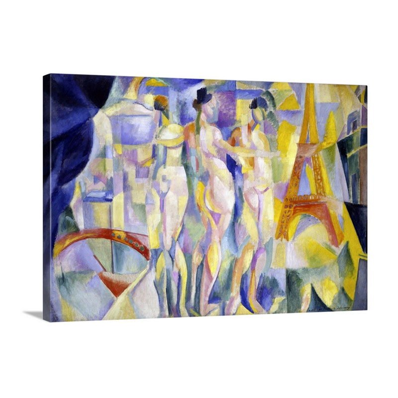 The City Of Paris La Ville De Paris By Robert Delaunay Wall Art - Canvas - Gallery Wrap