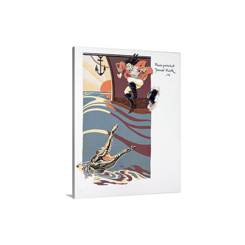 The Death Of Captain Hook Wall Art - Canvas - Gallery Wrap