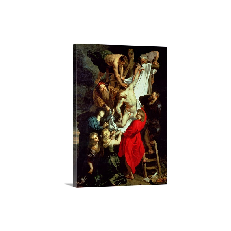 The Descent From The Cross Central Panel Of The Triptych 1611 14 Wall Art - Canvas - Gallery Wrap