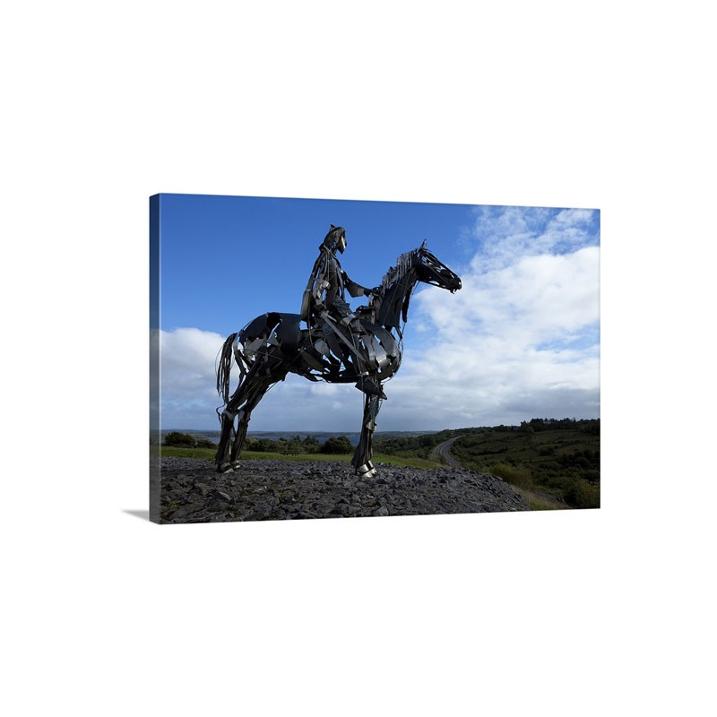 The Gaelic Chieftain Sculptured By Maurice Hannon Wall Art - Canvas - Gallery Wrap
