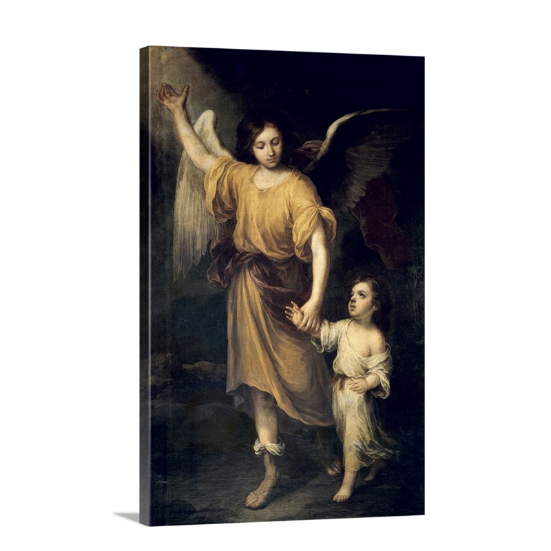 The Guardian Angel Wall Art - Canvas - Gallery Wrap