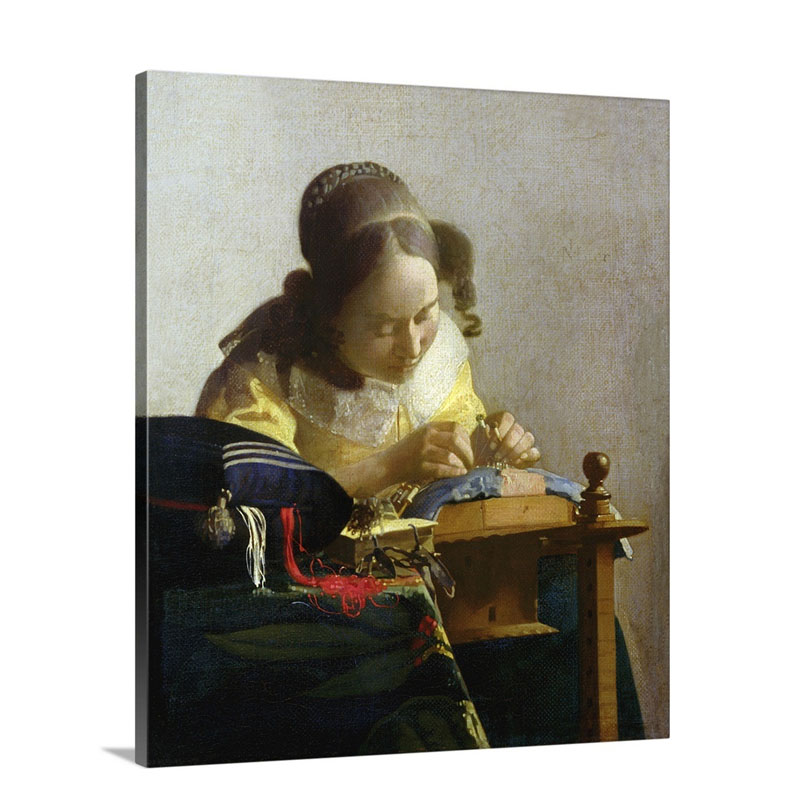 The Lacemaker 1669 70 Wall Art - Canvas - Gallery Wrap