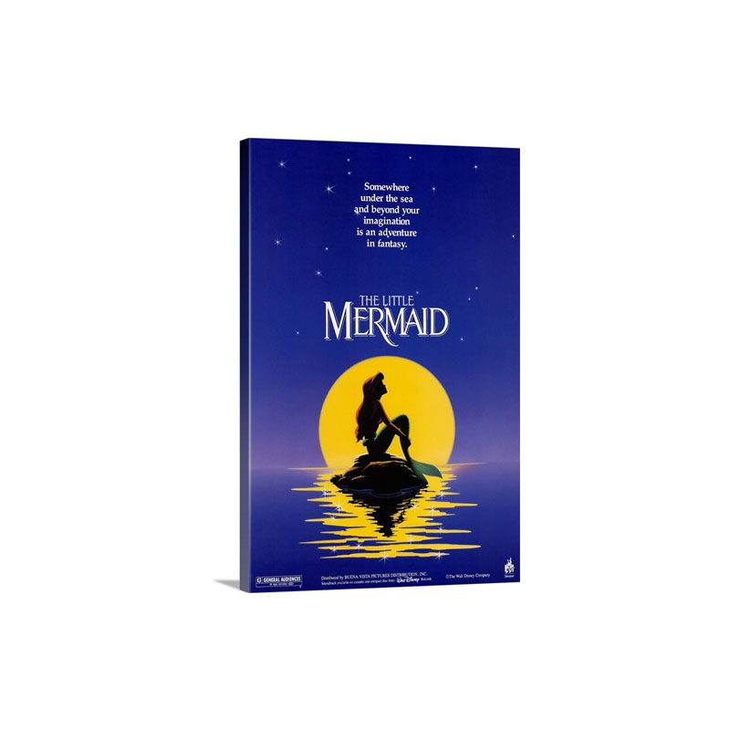 The Little Mermaid 1989 Wall Art - Canvas - Gallery Wrap