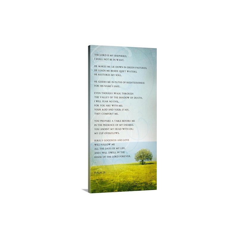 The Lord Is My Shepherd Wall Art - Canvas - Gallery Wrap