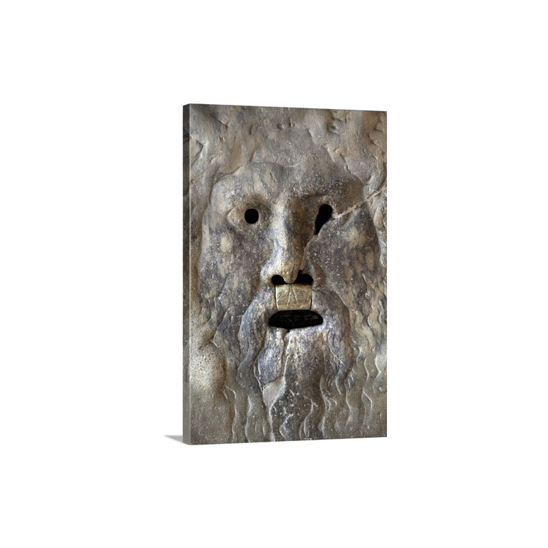 The Mouth Of Truth At The Church Of Santa Maria In Cosmedin Rome Italy Wall Art - Canvas - Gallery Wrap