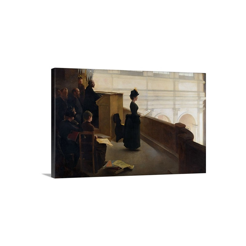 The Organ Rehearsal By Henry Lerolle Wall Art - Canvas - Gallery Wrap