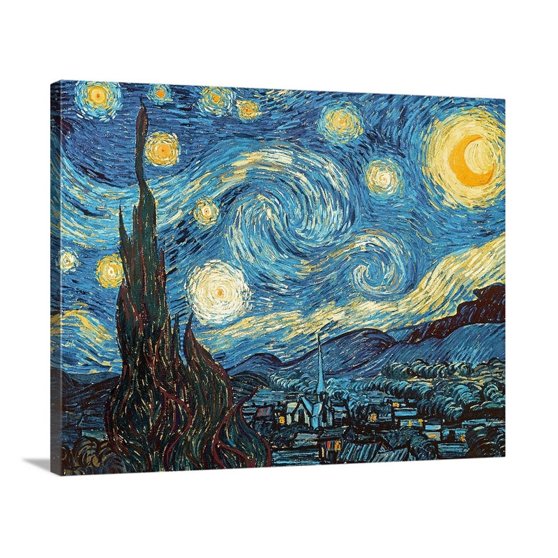 The Starry Night June 1889 Wall Art - Canvas - Gallery Wrap
