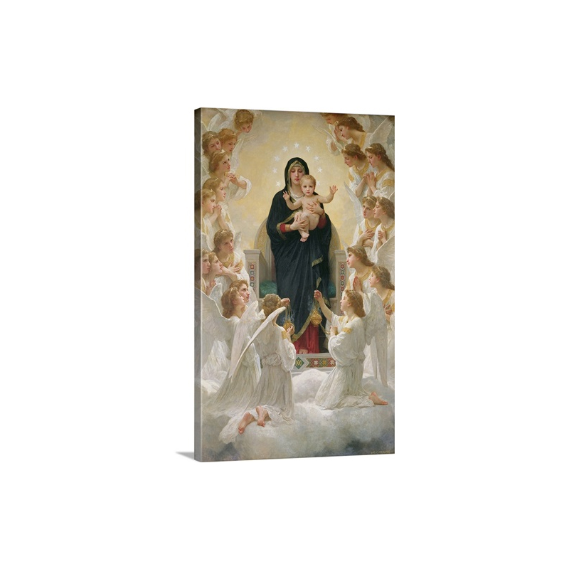 The Virgin With Angels 1900 Wall Art - Canvas - Gallery Wrap