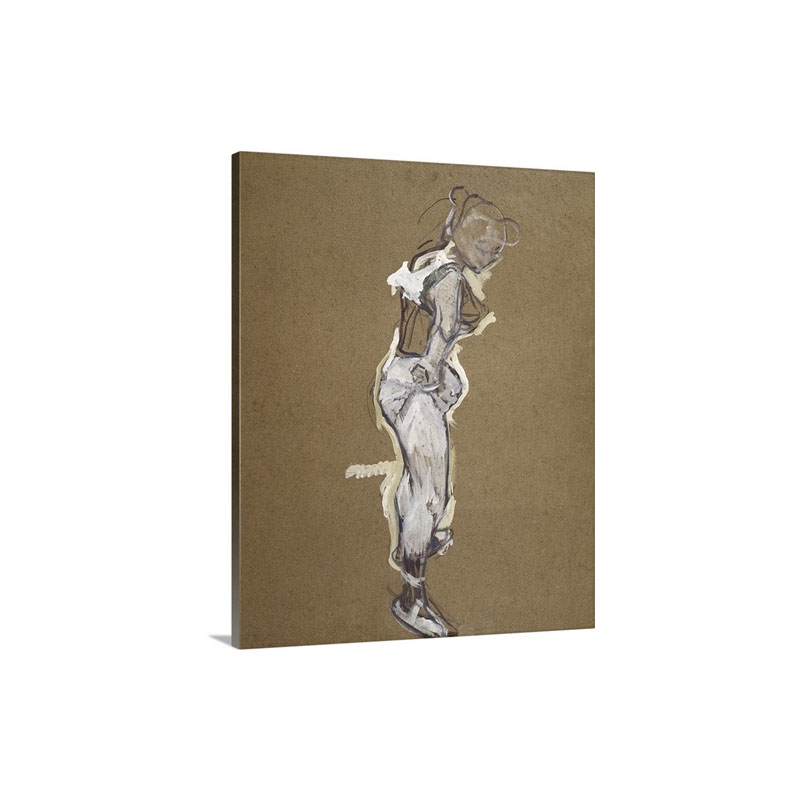 Trapeze Artist Dressing 1890 Drawing Wall Art - Canvas - Gallery Wrap