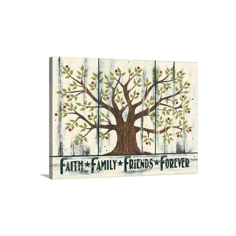 Tree  Faith Family Friends Forever Wall Art - Canvas