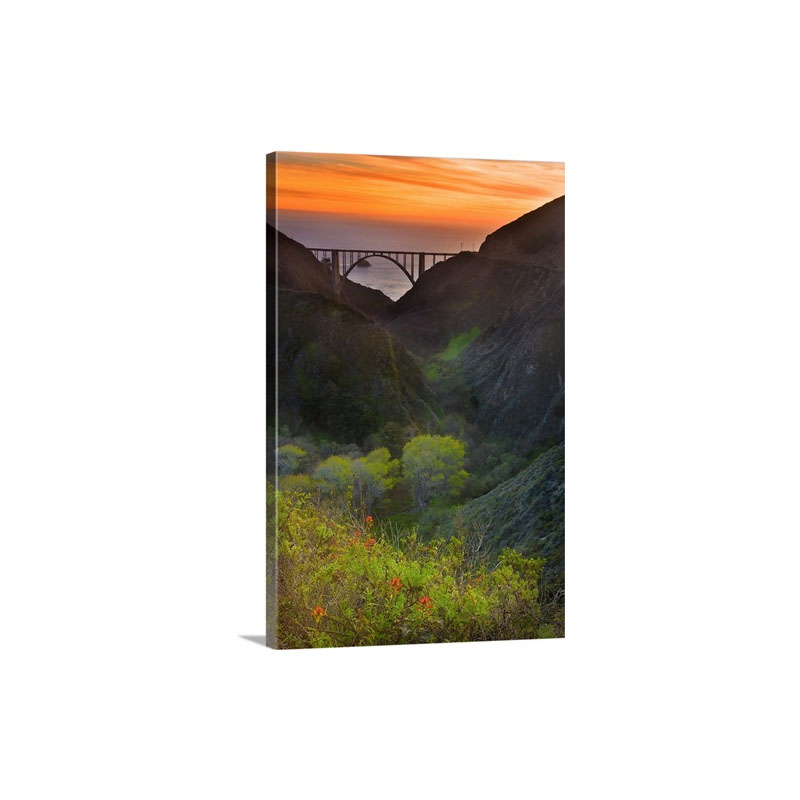 USA California Big Sur Bixby Bridge Wall Art - Canvas - Gallery Wrap