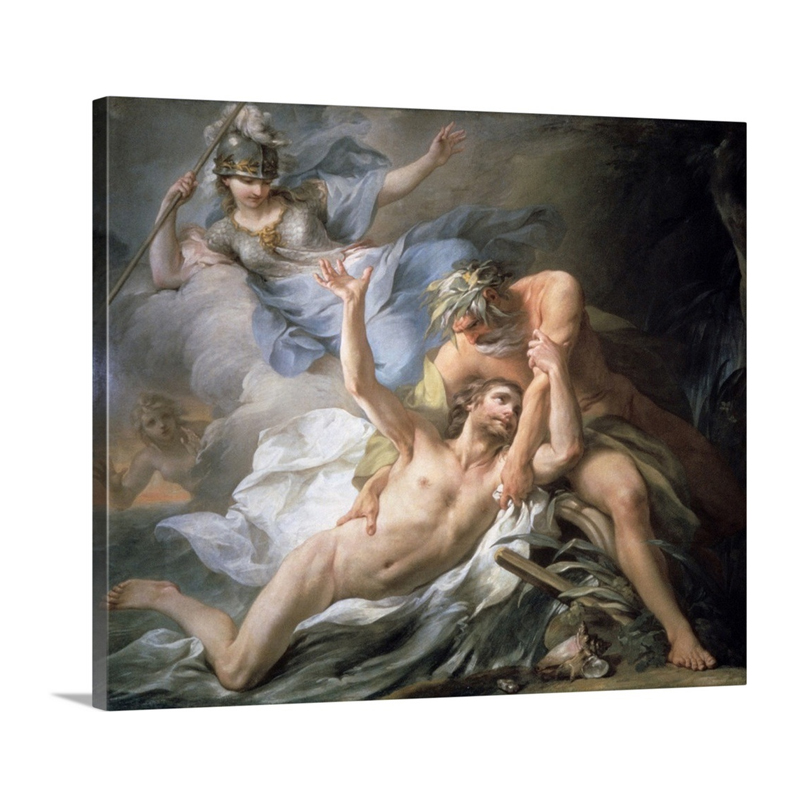Ulysses Lands On The Island Of Calypso Painting By Titian Wall Art - Canvas - Gallery Wrap