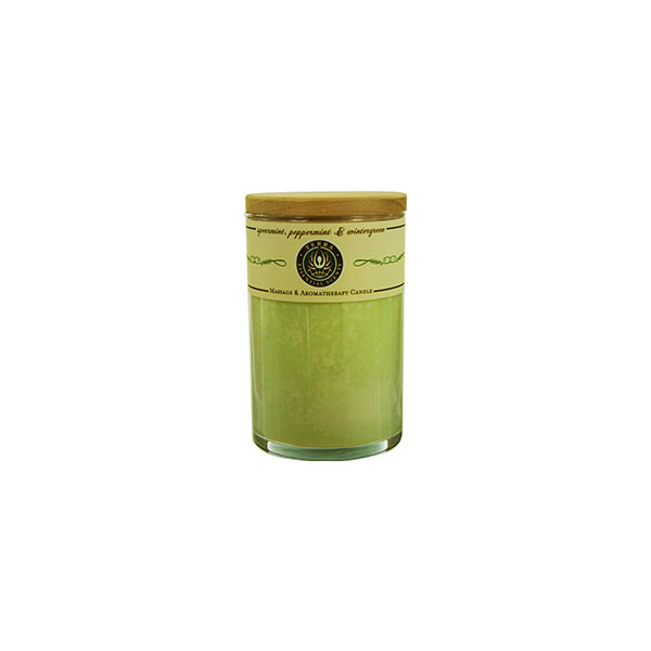 Spearmint Peppermint And Wintergreen - Massage And Aromatherapy Soy Candle 12 oz Tumbler