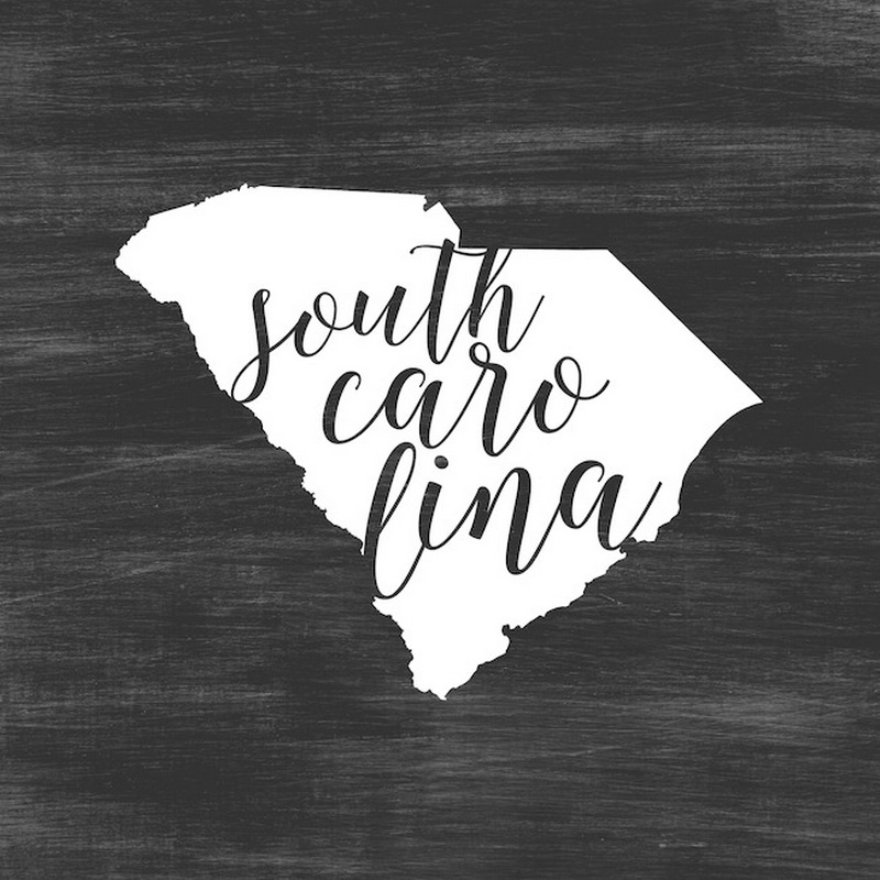 Home State Typography South Carolina