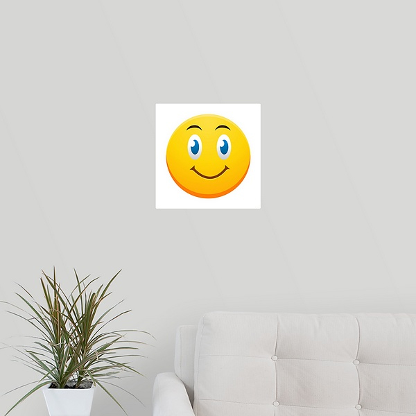 Blue Eyed Smiling Emoji