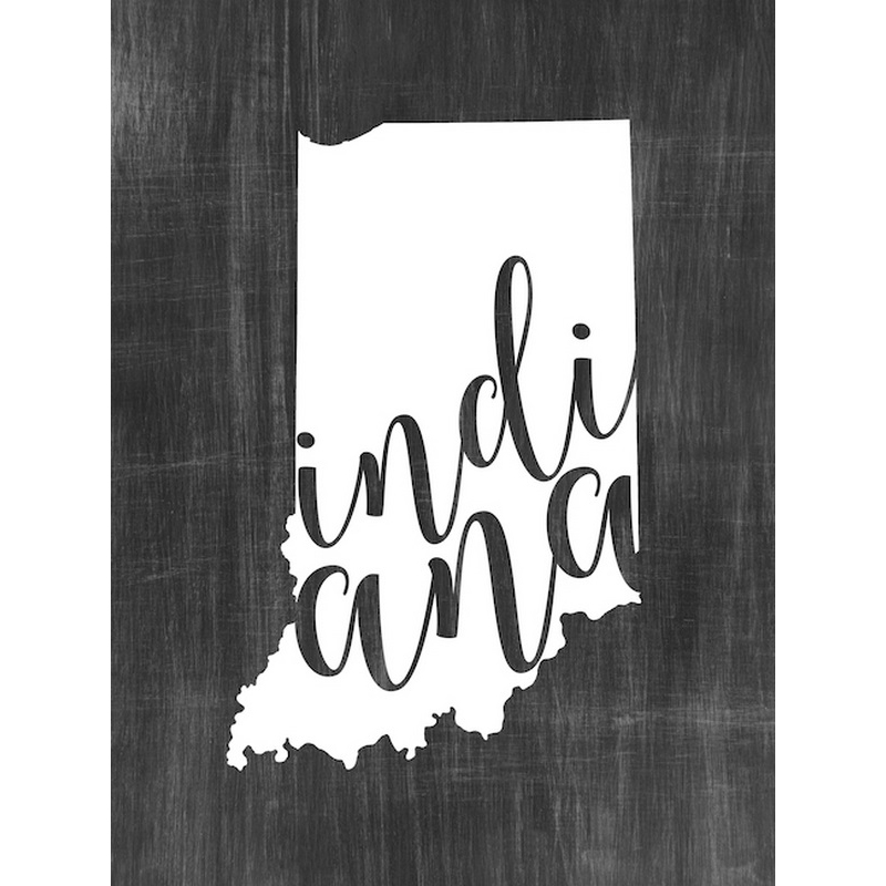 Home State Typography Indiana