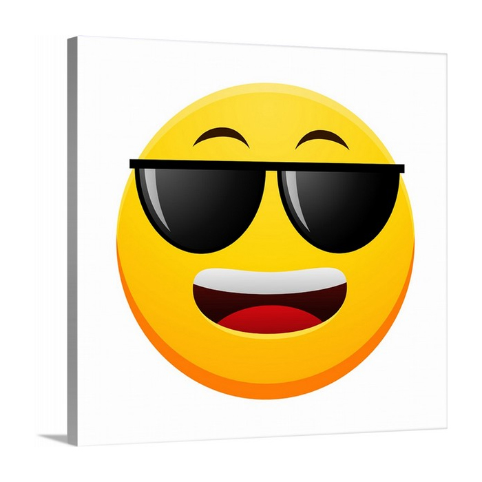 Cool Emoji With Straight Sunglasses