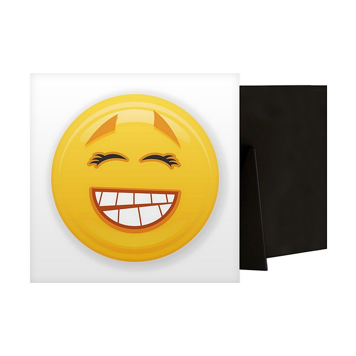 Grinning Eyelash Emoji