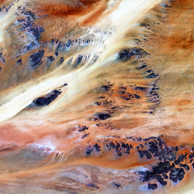 Terkezi Oasis USGS Earth as Art