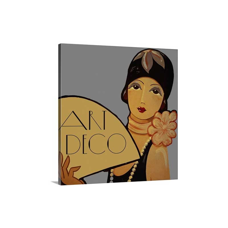 Art Deco Flapper Wall Art - Canvas - Gallery Wrap
