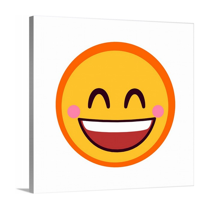 Laughing Rosy Cheeked Emoji