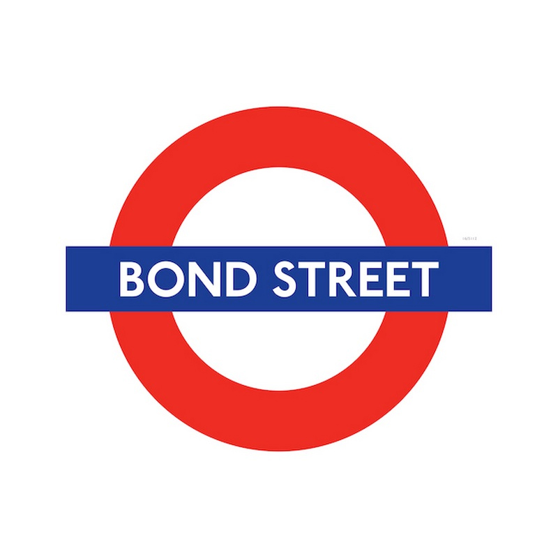London Underground Bond Street Station Roundel