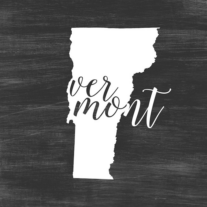 Home State Typography Vermont