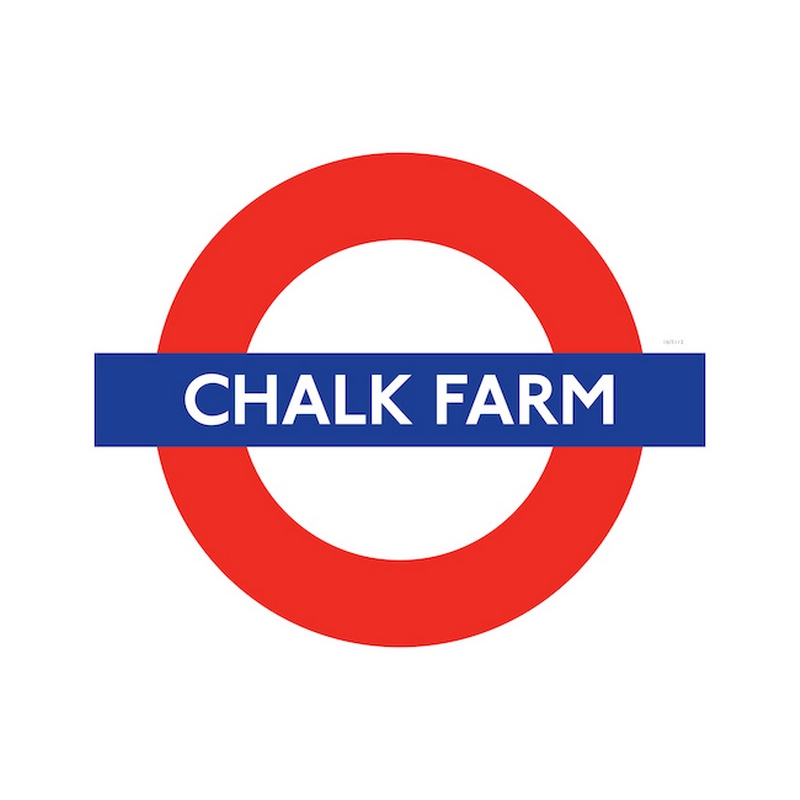 London Underground Chalk Farm Station Roundel