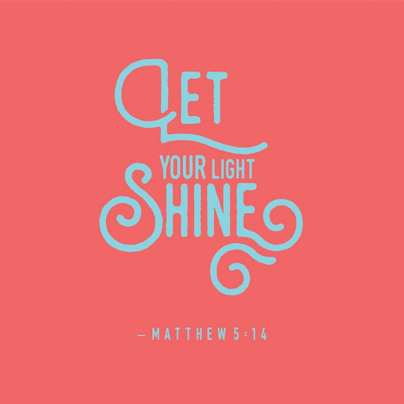 Matthew 5 14 Scripture Art In Teal And Coral