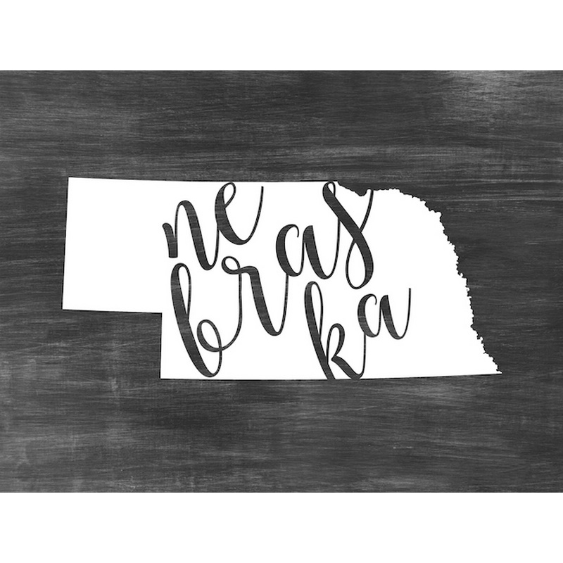 Home State Typography Nebraska