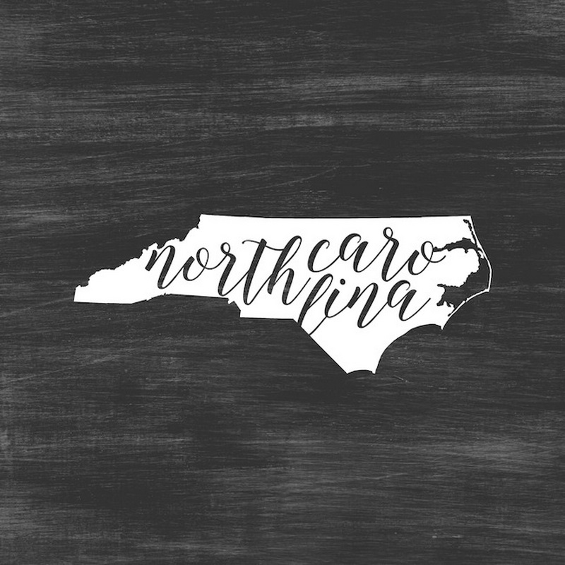 Home State Typography North Carolina